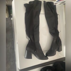 BAMBOO Black Over-the-Knee Boots